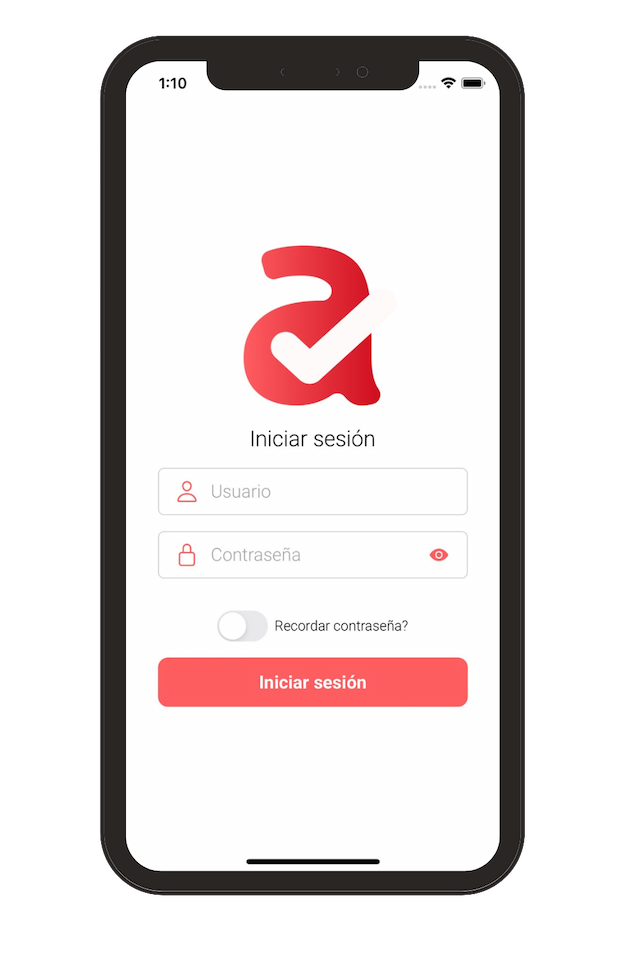 AttendCheck - Pantalla de inscripción