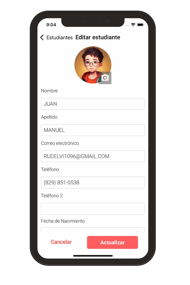 AttendCheck - Pantalla de reportes