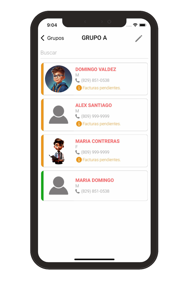 AttendCheck - Pantalla de control de acceso